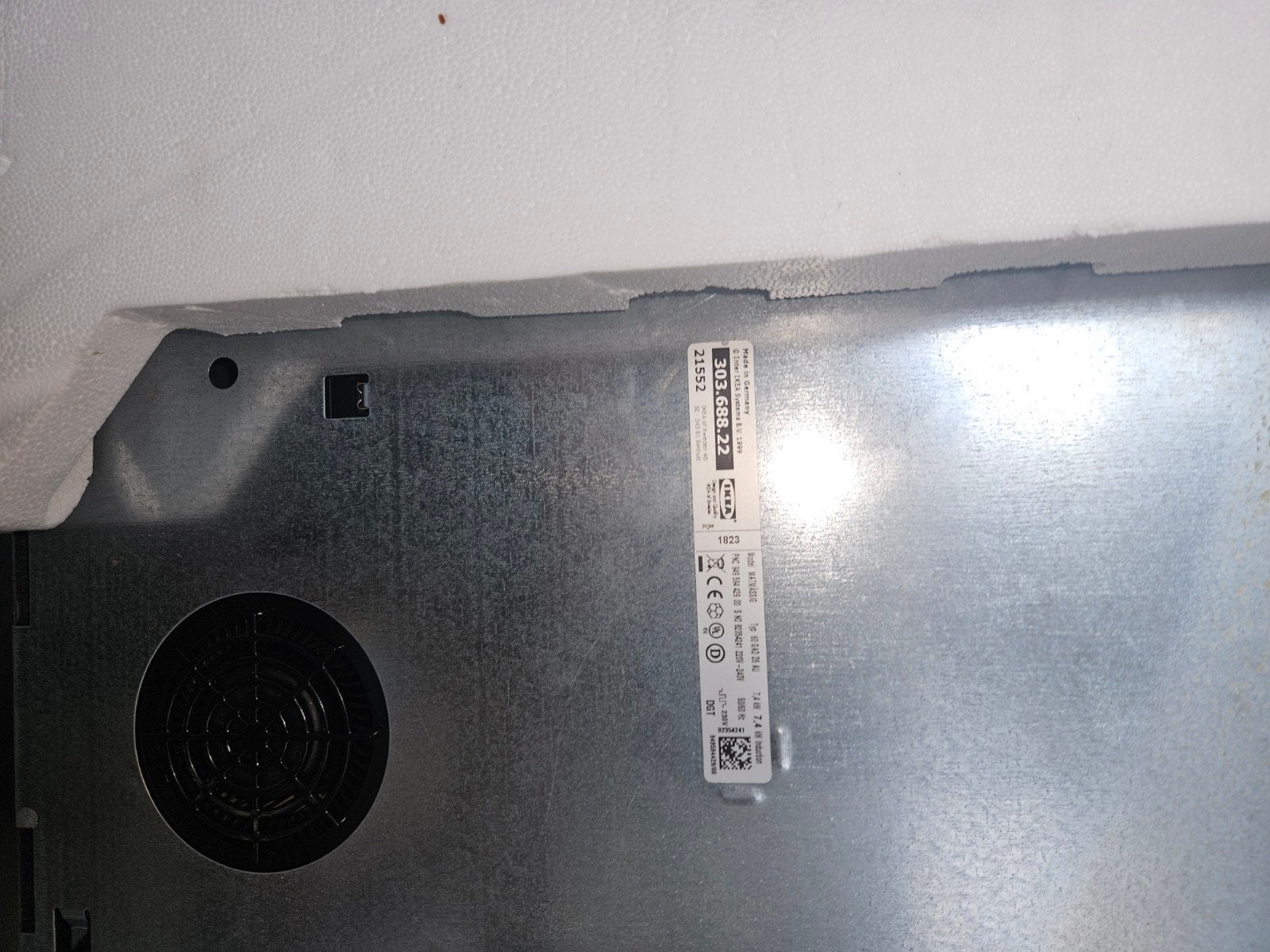 IKEA Inductiekookplaat 4 zones - Model 303.688.22, Witgoed en Apparatuur, Kookplaten, Gebruikt, Inbouw, Inductie, 4 kookzones