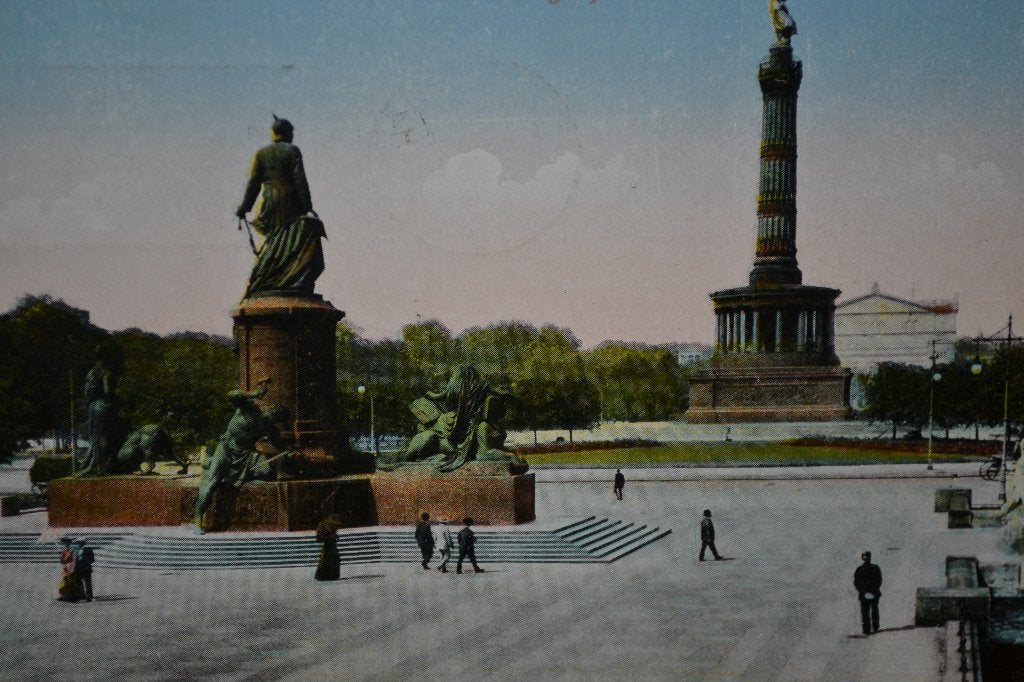 duitsland 1915 ww1 veldpost Berlijn gedenkteken Bismarck, Ophalen of Verzenden, Voor 1920, Gelopen, Sterren en Beroemdheden
