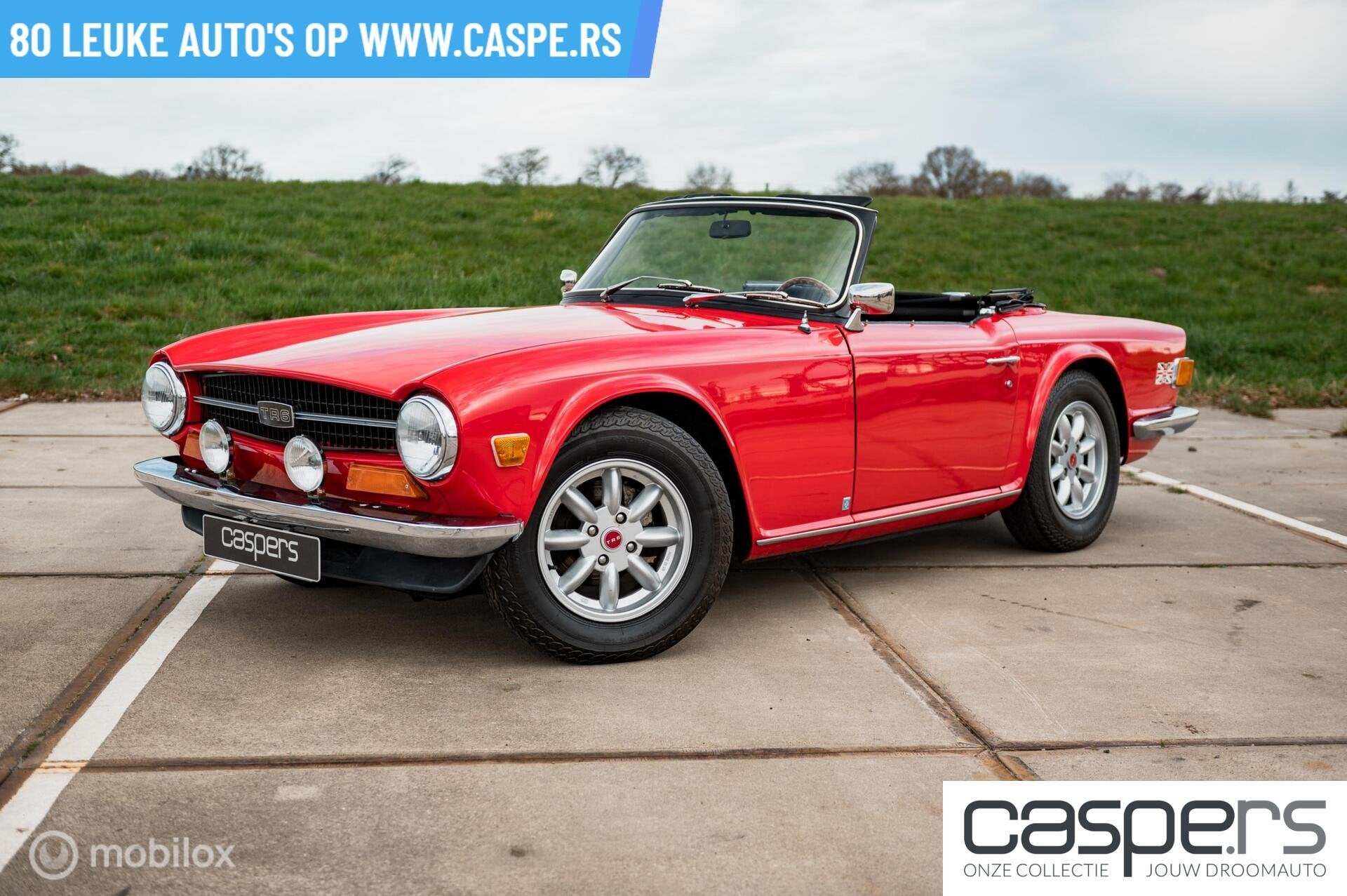 Triumph TR6 Soft Top, Auto's, Triumph, Gebruikt, Zwart, Cabriolet, Leder