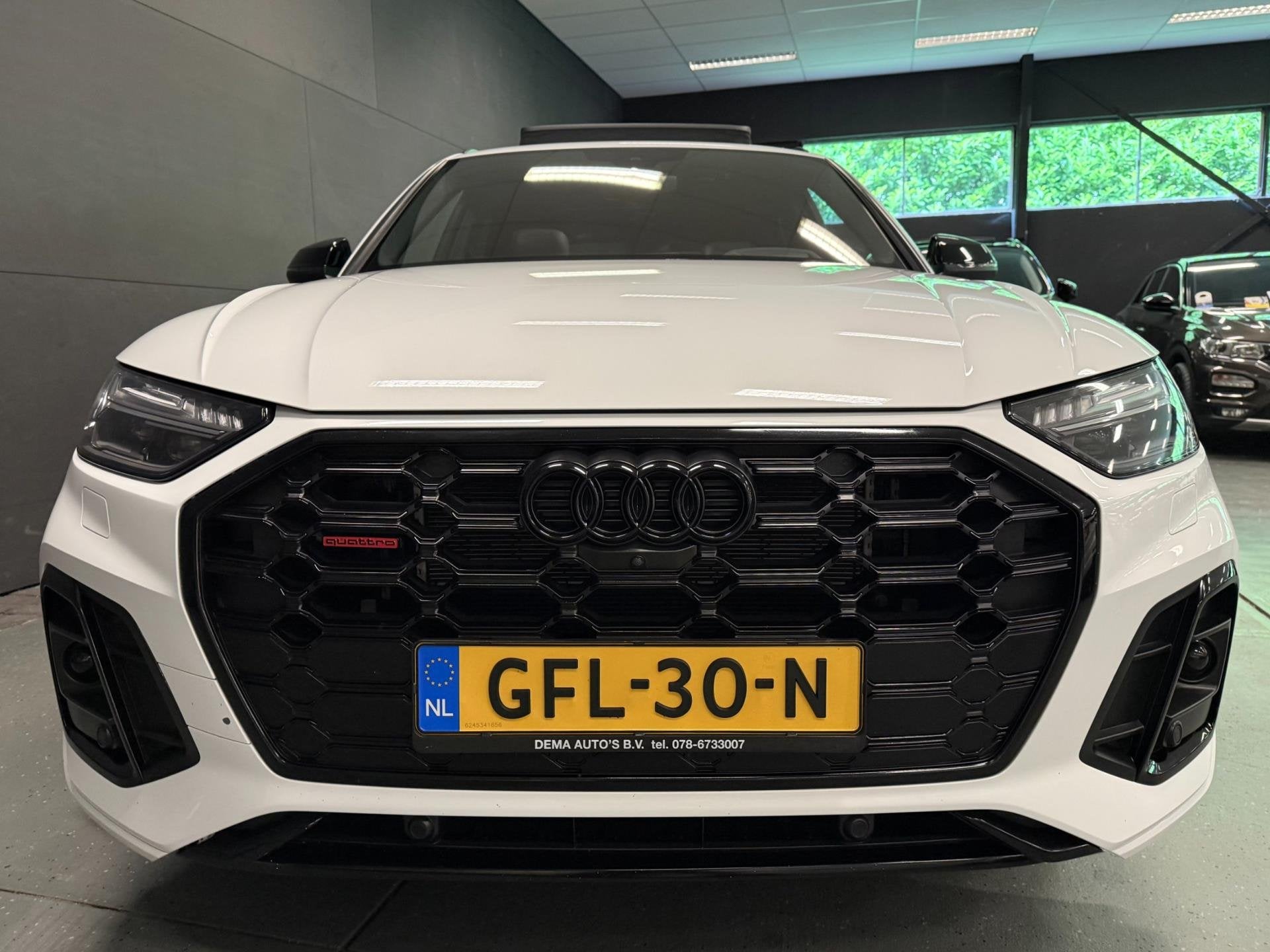 Audi Q5 55 TFSI e SQ5 367PK 3X S-LINE 21'' SOH-TEST/BLACK-LI, Automaat, Gebruikt, Euro 6, Leder en Stof