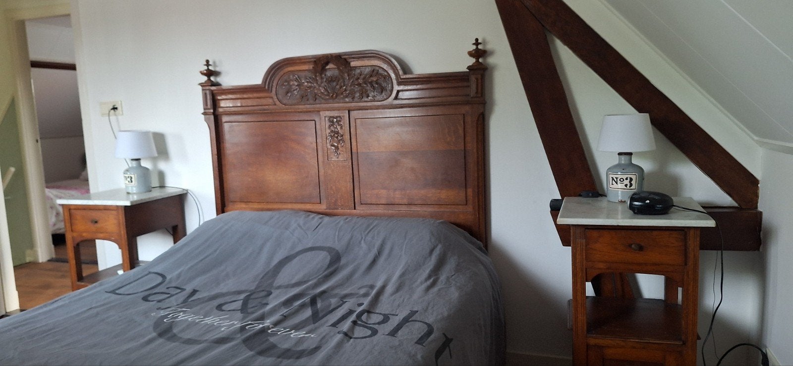 Compleet antiek slaapkamer meubilair, Huis en Inrichting, Slaapkamer | Complete slaapkamers, Ophalen of Verzenden, Gebruikt, Tweepersoons