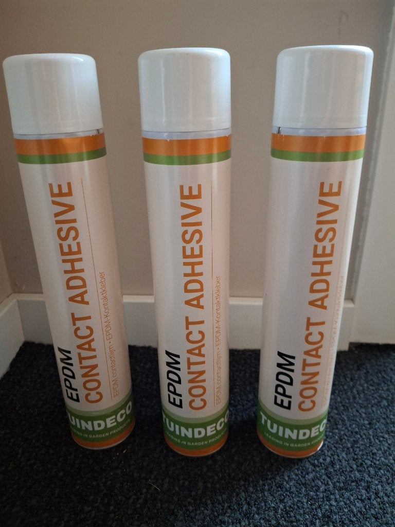 EPDM contactlijm spuitbus 750ml (3x), Doe-het-zelf en Verbouw, Dakpannen en Dakbedekking, Ophalen, Overige materialen, Overige kleuren