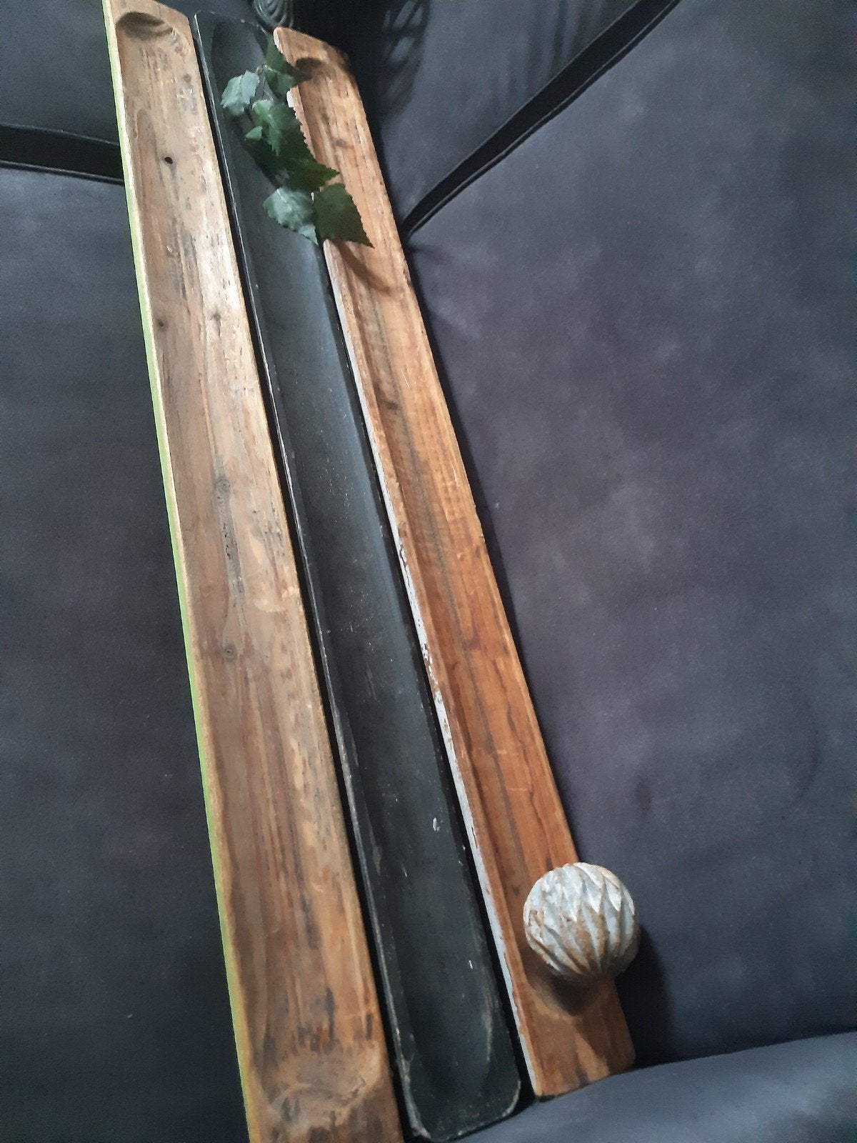 Landelijke (stokbrood)plank "hol"stoer brocante , "Paris", Antiek en Kunst, Curiosa en Brocante, Ophalen
