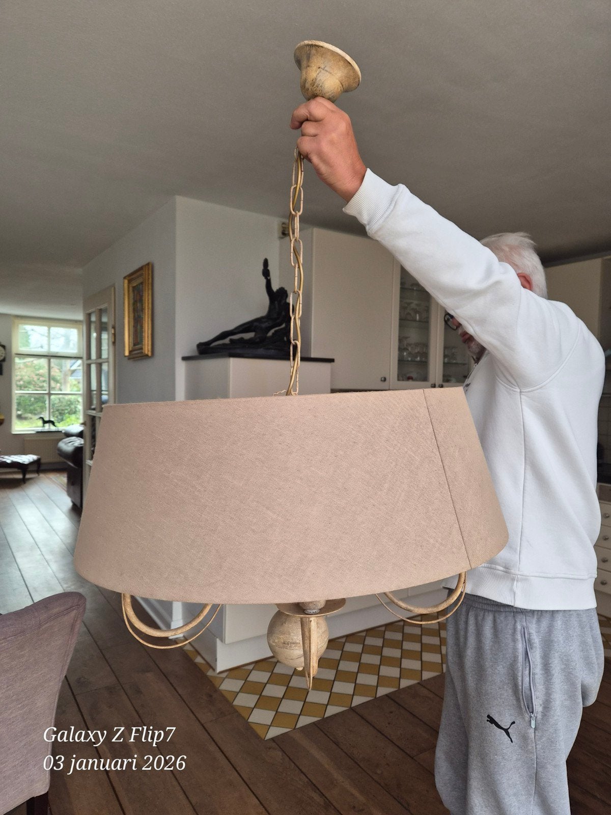 eettafel lamp, beige, Ophalen, Beige