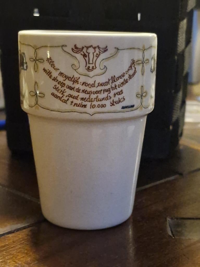 Vintage melkbeker, Ophalen of Verzenden, Gebruikt, Gebruiksvoorwerp