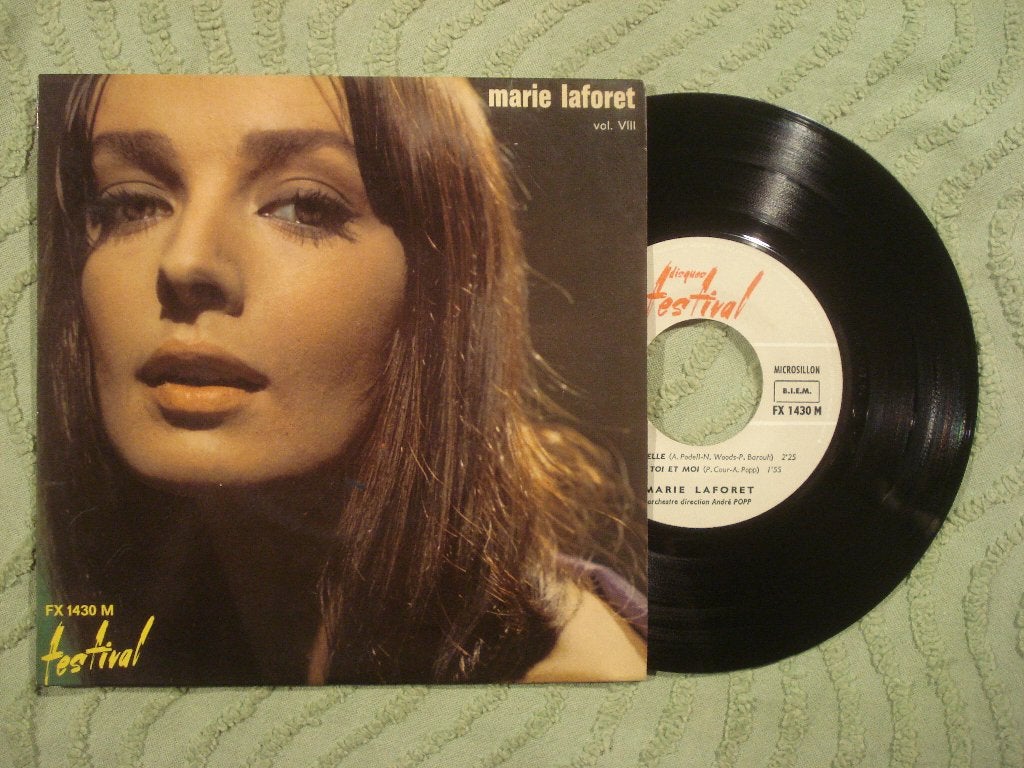 Marie Laforêt 7" Vinyl EP: ‘Katy Cruelle’ (Frankrijk), 7 inch, Ophalen of Verzenden, Zo goed als nieuw, EP