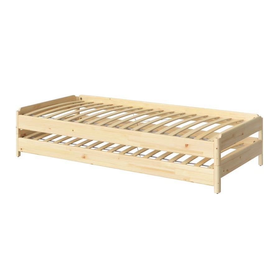 UTÅKER Stapelbaar logeerbed, grenen, 80x200 cm, Ophalen, Eenpersoons, Zo goed als nieuw, 80 cm