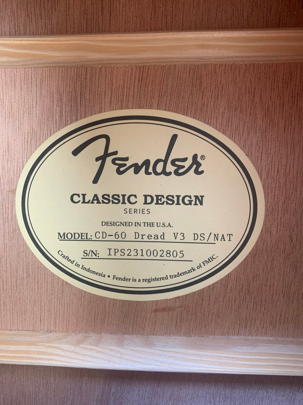Foto 4 van Fender CD-60 Dread V3 DS/NAT akoestische gitaar met accessoi