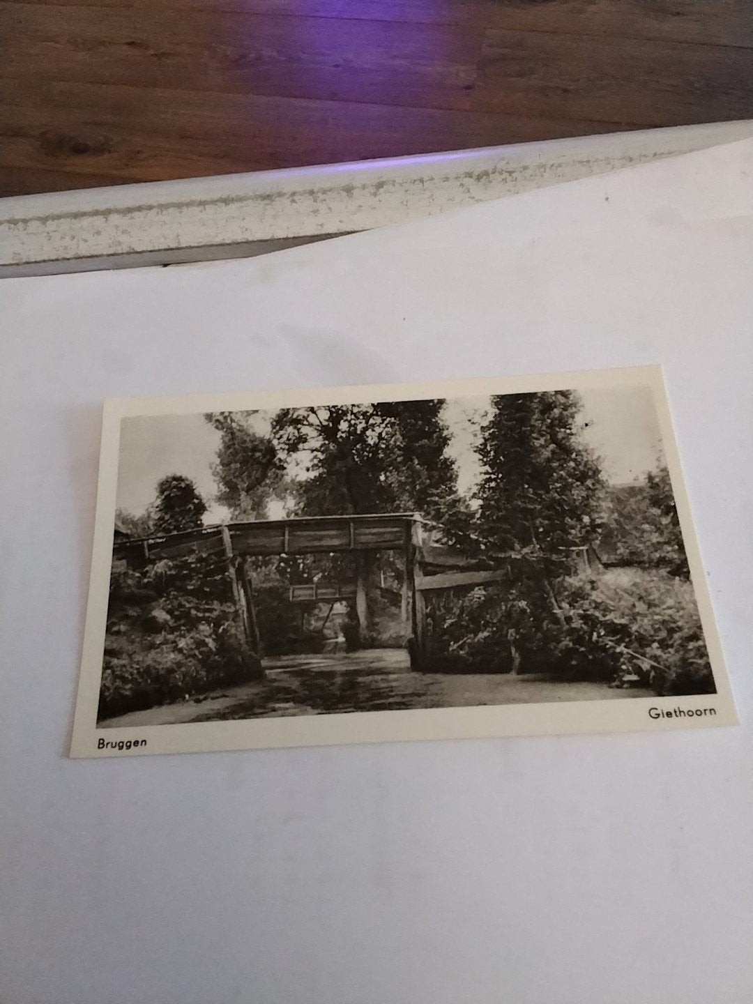 Oude Ansichtkaart Giethoorn - Bruggen, Ophalen of Verzenden, 1940 tot 1960, Ongelopen, Overijssel