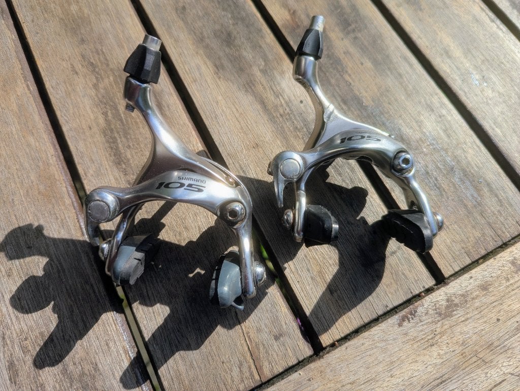 Remhoeven Shimano 105, Remmen, Gebruikt, Ophalen of Verzenden, Aluminium