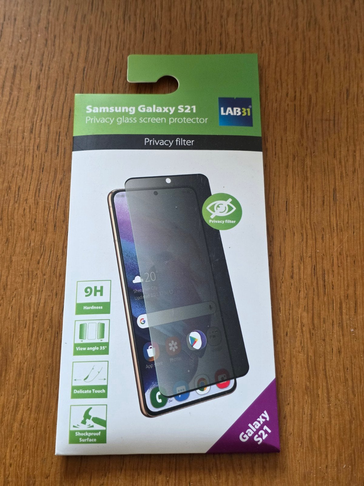 Privacy Screenprotector voor Samsung Galaxy S21 - LAB31, Ophalen of Verzenden, Nieuw, Bescherming, Samsung