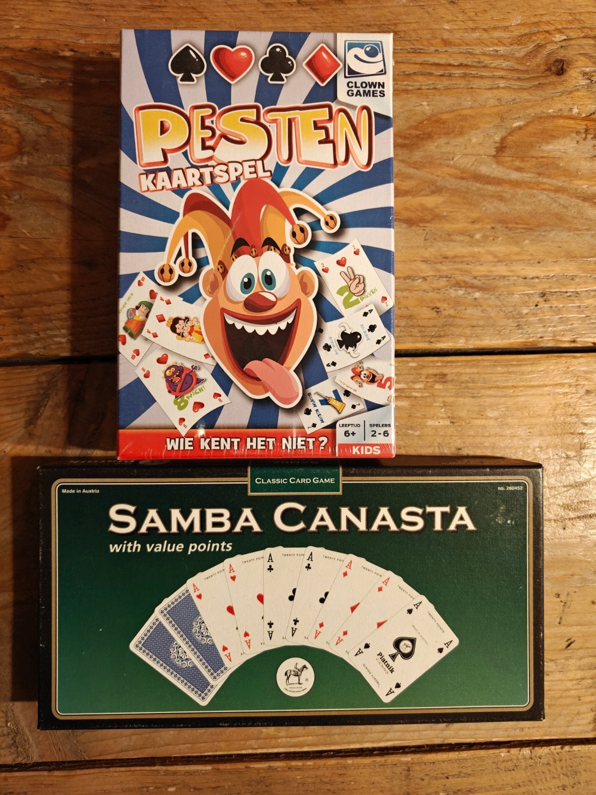 2 Kaartspellen., Clown Games., NVT., Nieuw, Ophalen of Verzenden