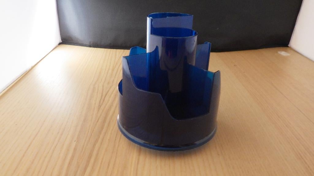 mooie blauwe retro pennenhouder, Verzamelen, Retro, Ophalen of Verzenden, Overige typen