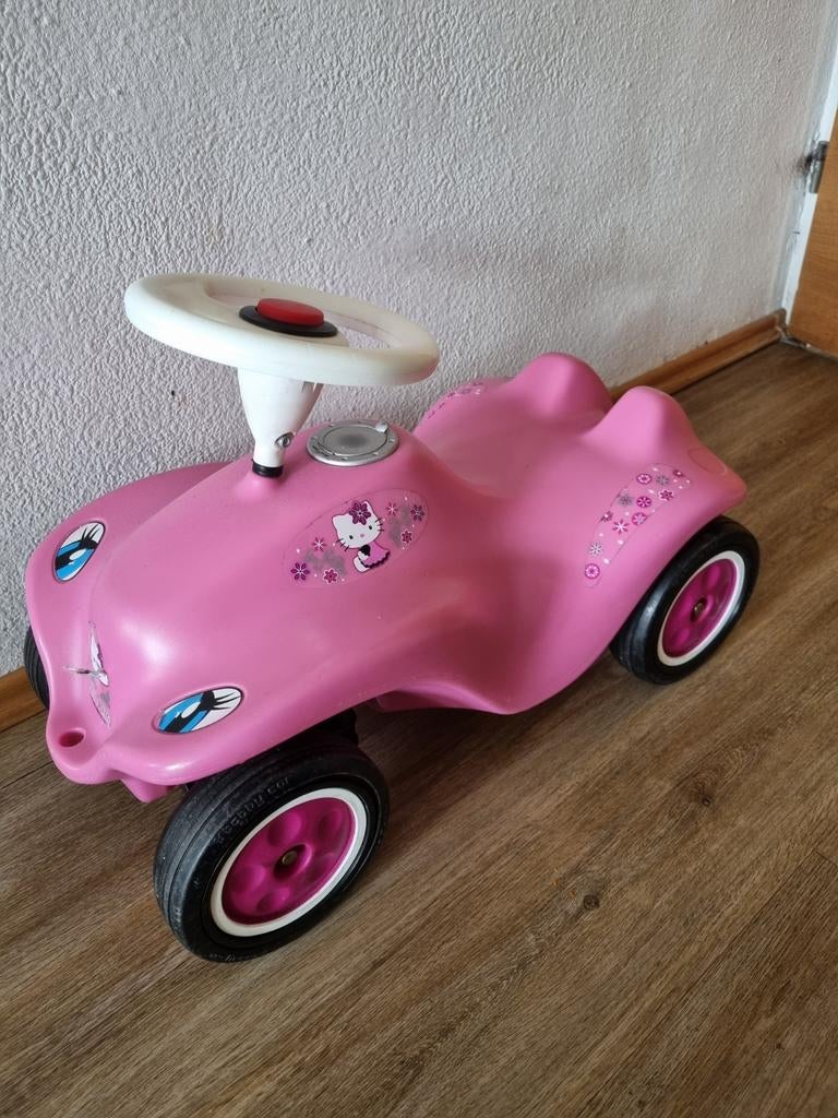 Roze Hello Kitty loopauto - Big Bobby Car, Ophalen, Gebruikt, Loopvoertuig