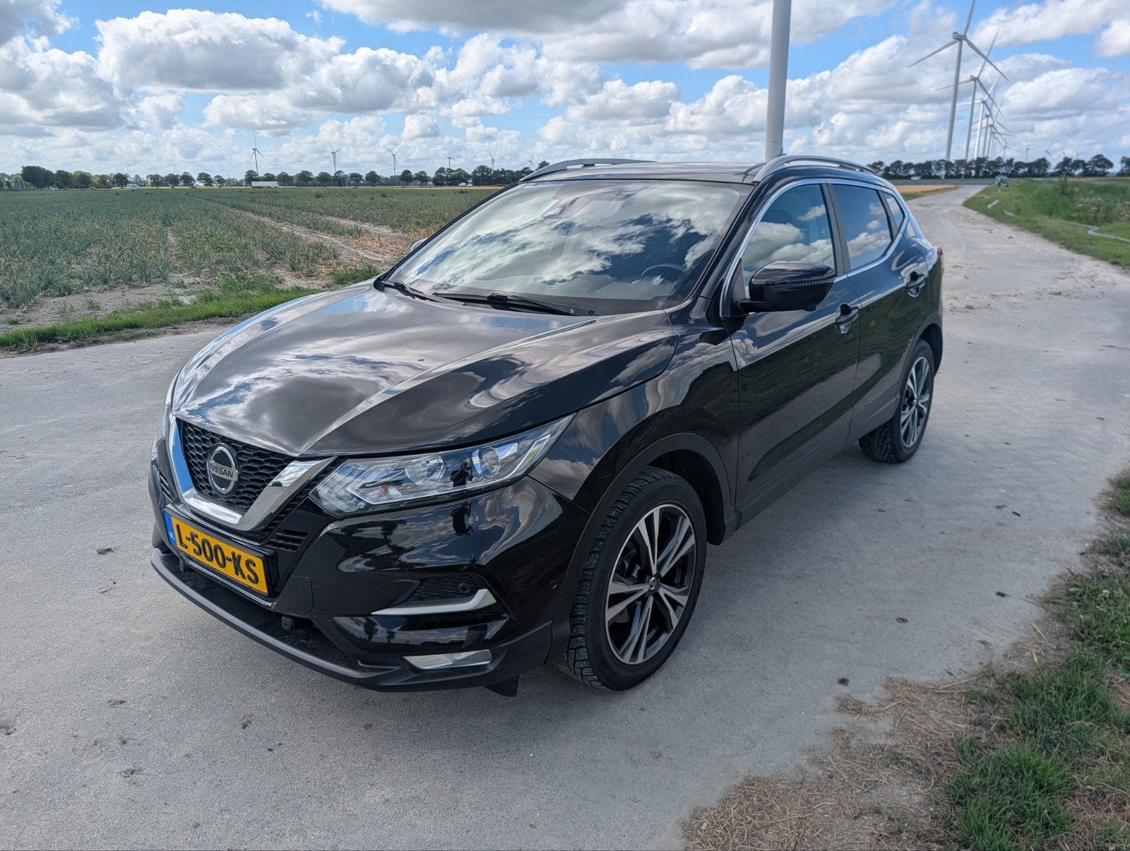 Nissan Qashqai 1.3 DIG-T 160pk Automaat | 55.000km, 4 cilinders, 1290 kg, Zwart, Particulier