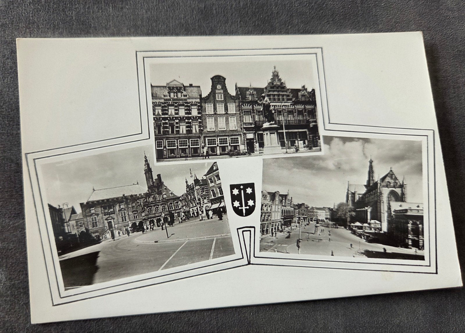 Oude ansichtkaart Haarlem Grote Markt - Gebrs. Brinkmann, Verzenden, 1920 tot 1940, Ongelopen, Noord-Holland