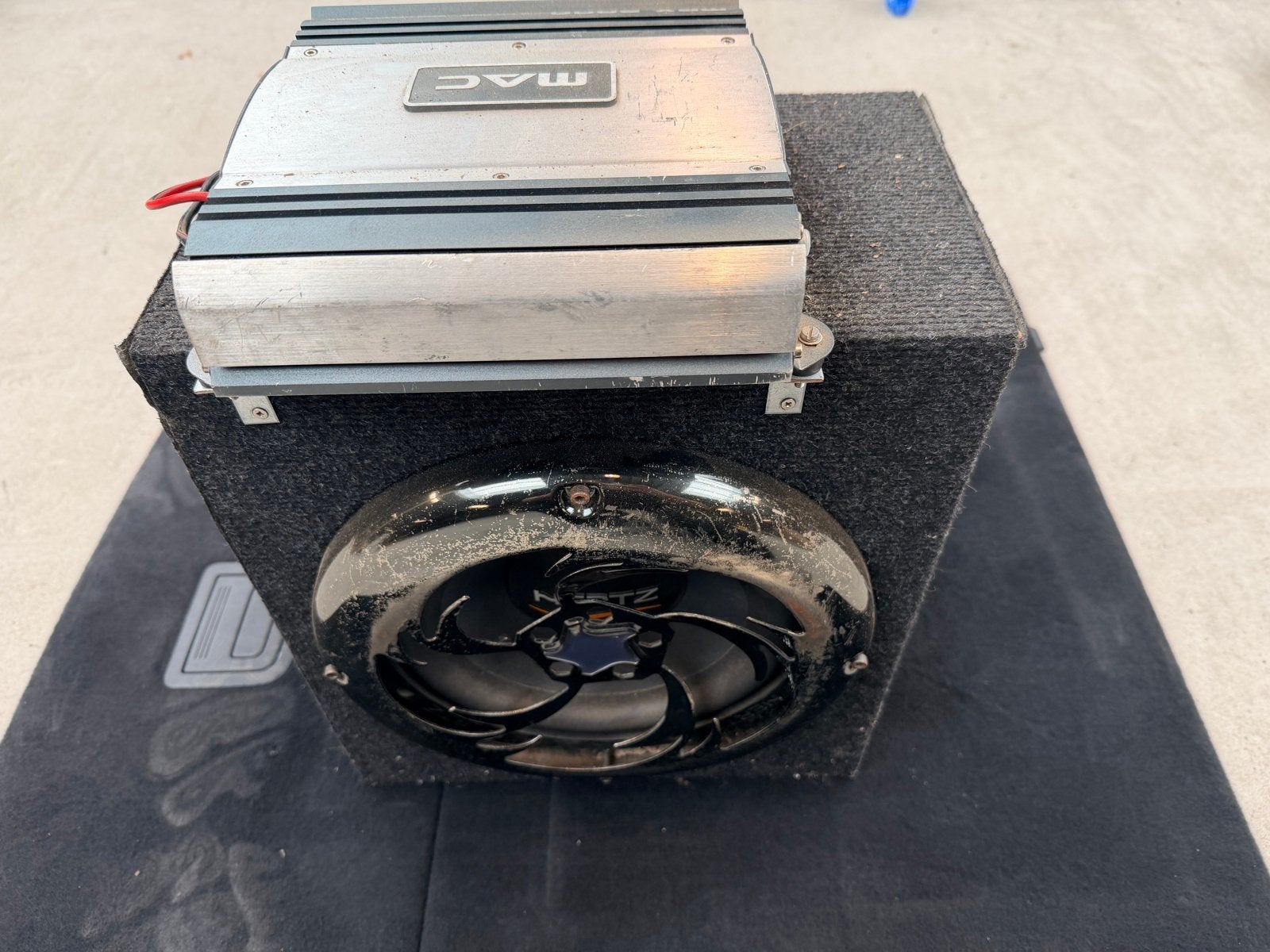 Subwoofer met versterker (MAC MPX 2000)., Ophalen, Gebruikt