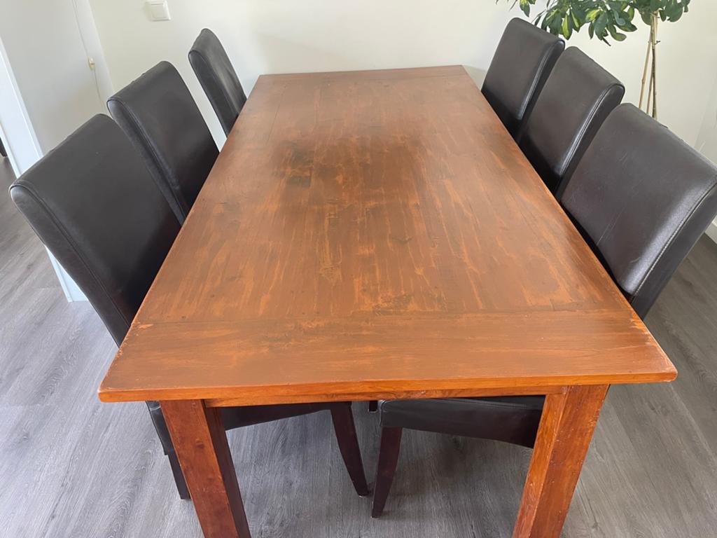 Eethoek, Ophalen, Gebruikt, Koloniaal, 4 tot 6 stoelen