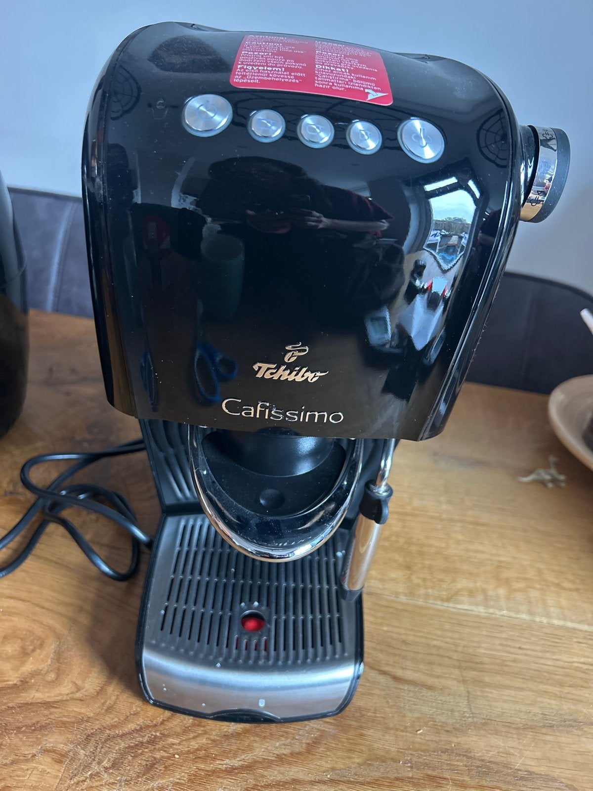 Tchibo Cafissimo Koffiezetapparaat - Zwart, Koffiepads en cups, Gebruikt, Koffiemachine, Ophalen of Verzenden