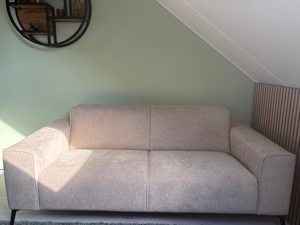Beige bank BRONX 71, Ophalen, Tweepersoons, 75 tot 100 cm, Zo goed als nieuw