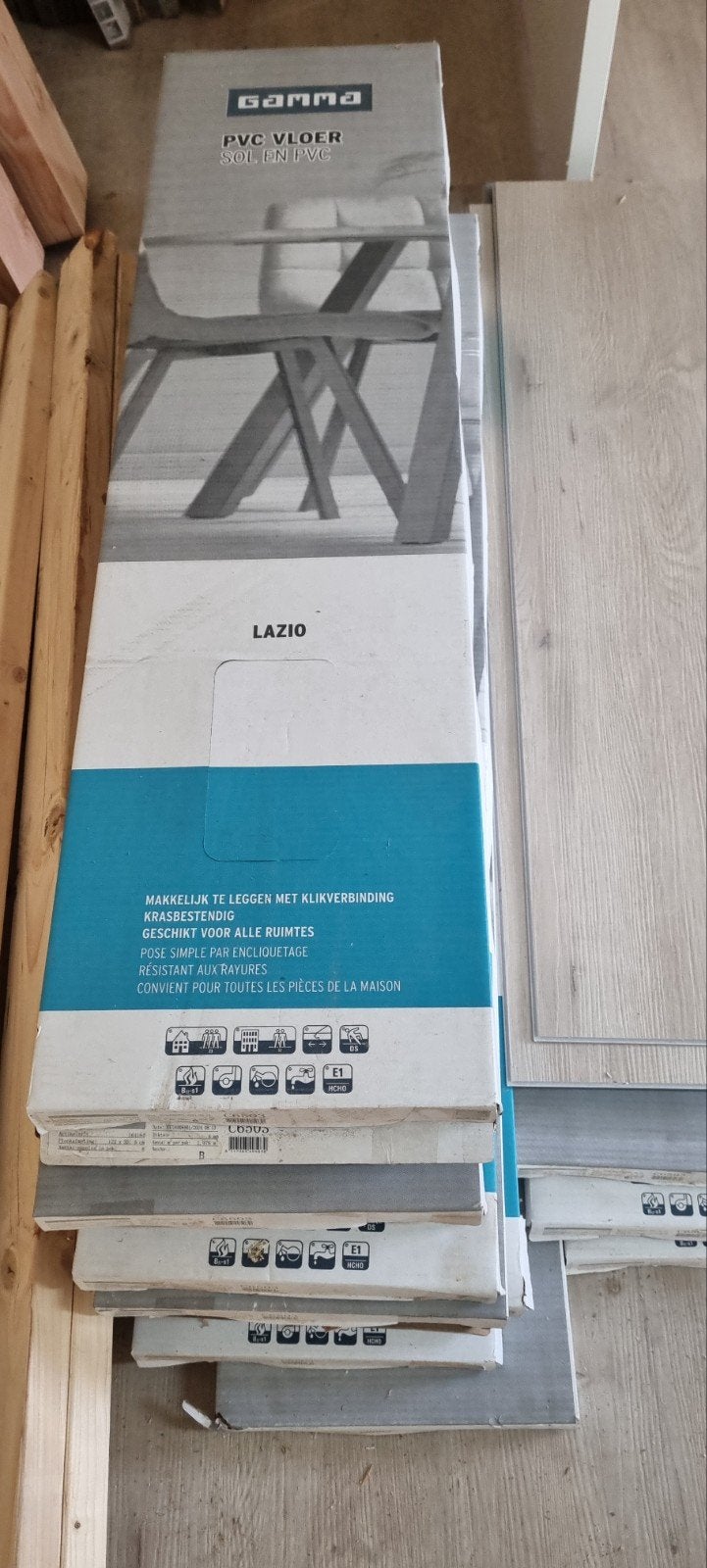 Nieuwe PVC vloer Lazio 36m2 - Gamma (nieuw in pak) (m2444953312 ...