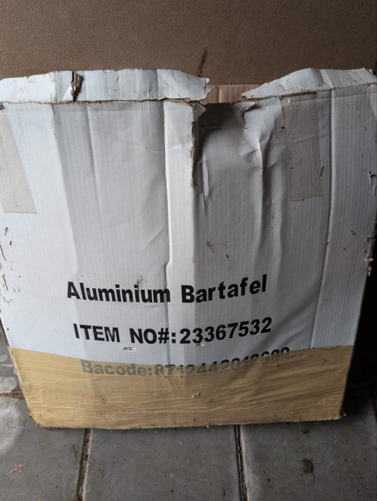 Aluminium Bartafel, Huis en Inrichting, Barren, Gebruikt, Ophalen