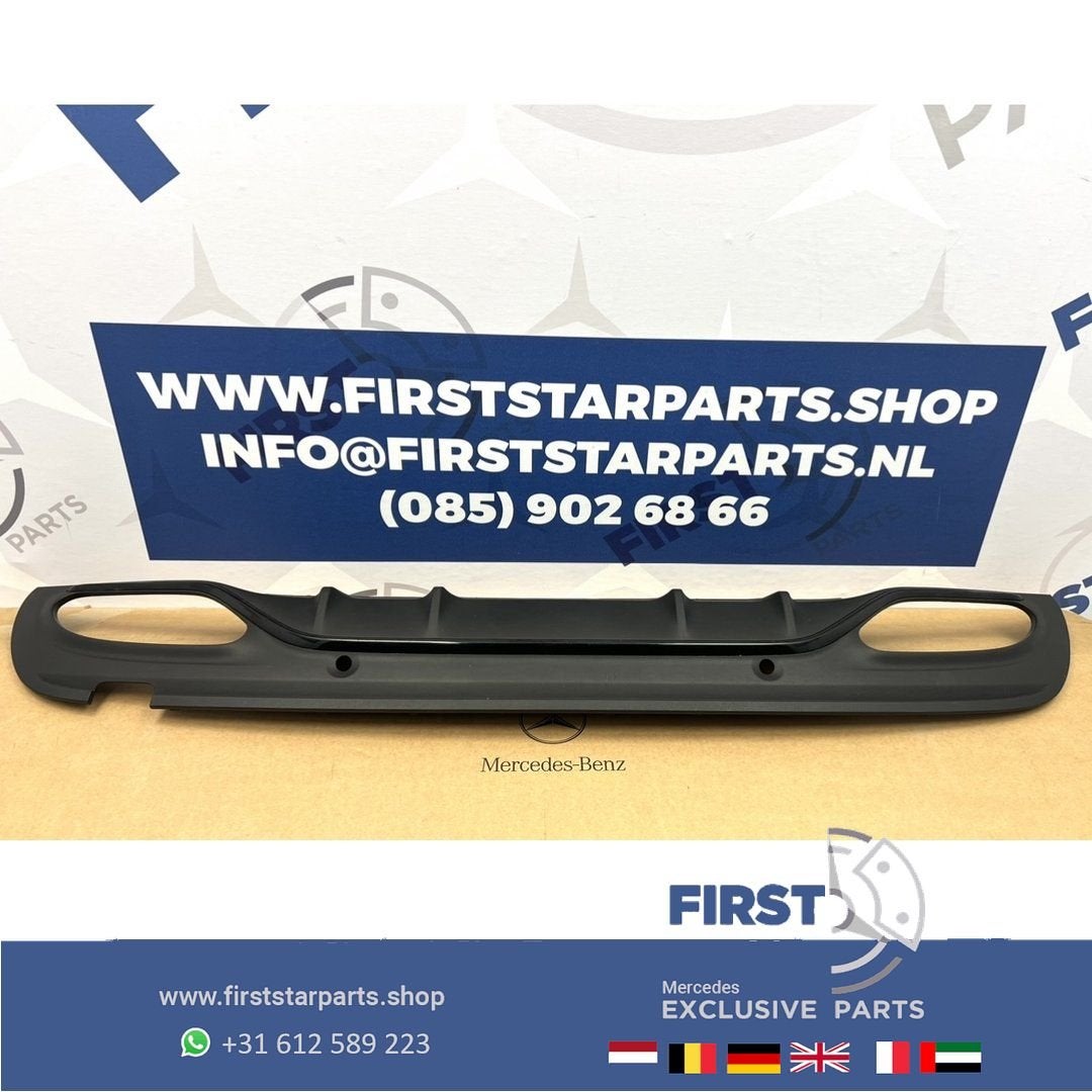 W205 FACELIFT C43 AMG BUMPER DIFFUSER NIGHT PAKKET Mercedes, Auto-onderdelen, Overige Auto-onderdelen, Mercedes-Benz, Gebruikt