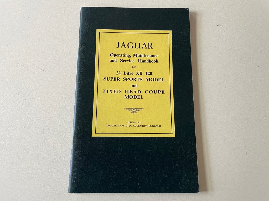 Jaguar XK120 manual handleiding service handbook, Ophalen of Verzenden