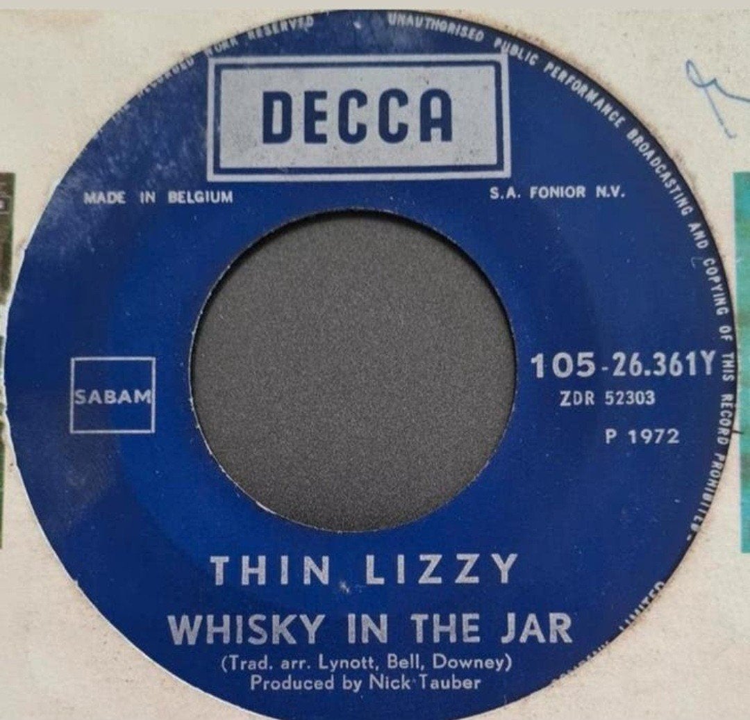 THIN LIZZY  - WHISKEY IN THE JAR, Ophalen of Verzenden, Gebruikt