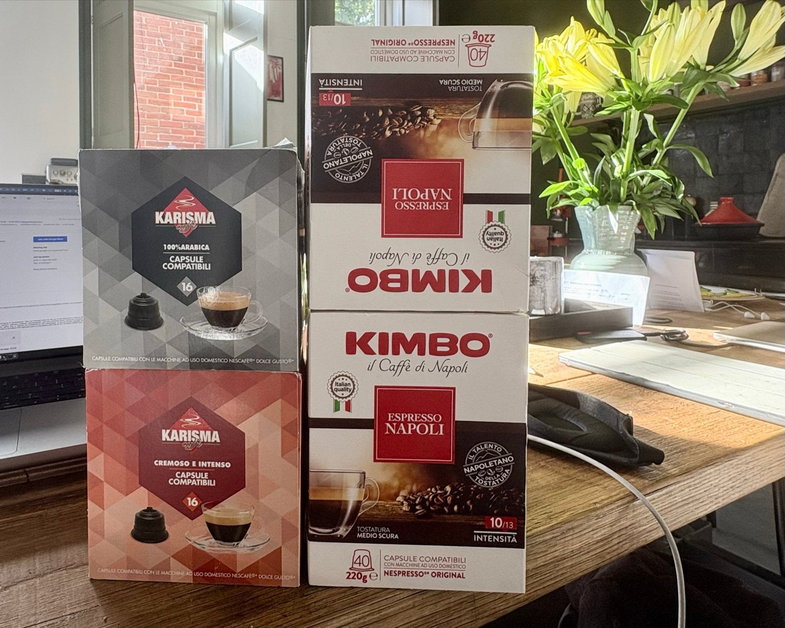 Kimbo & Karisma koffiecapsules - Nespresso compatibel, Overige typen, Verzenden, Nieuw, Meerkleurig