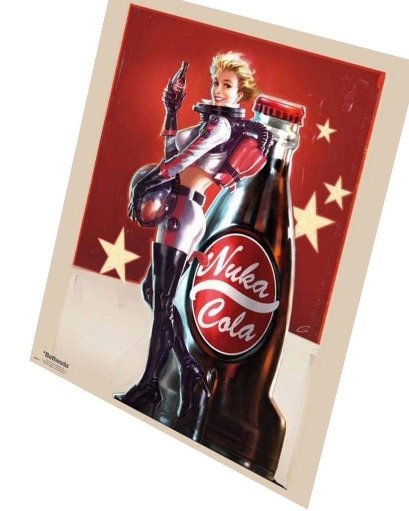 Fallout - Nuka Cola Poster, Verzamelen, Rechthoekig Staand, Nieuw, Ophalen of Verzenden, A1 t/m A3