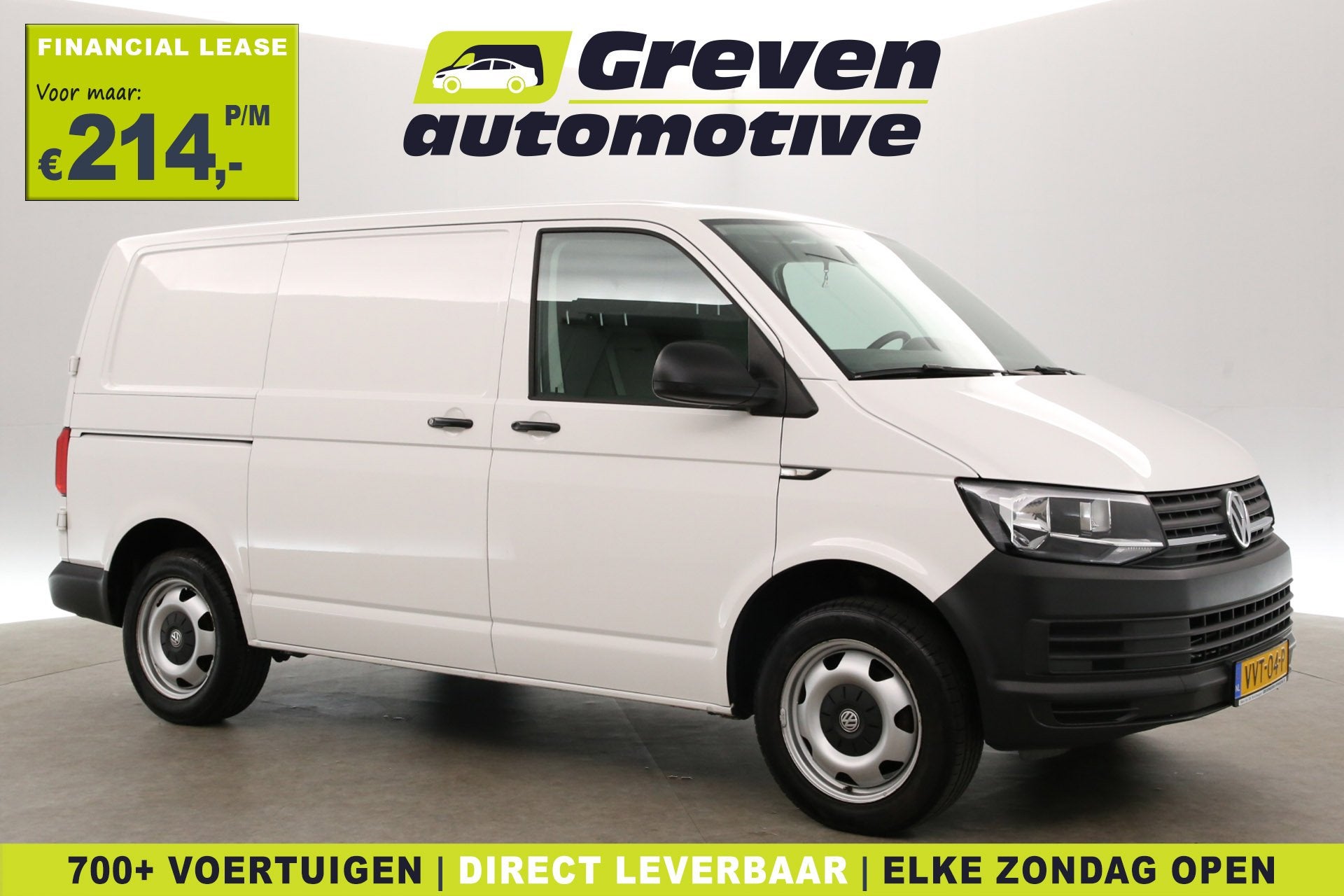 Volkswagen Transporter 2.0 TDI L1H1 | Airco | Cruise | 3 Zit, Voorwielaandrijving, Stof, Gebruikt, Euro 6