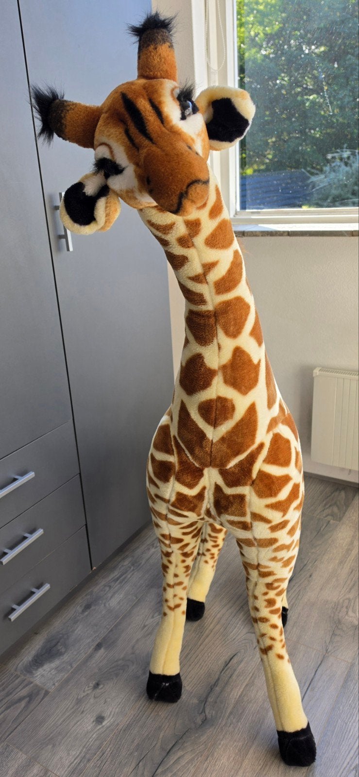 Grote Meliisa en Doug giraf. 125 cm hoog, Ophalen, Zo goed als nieuw, Giraf, Groot (groter dan 80 cm)