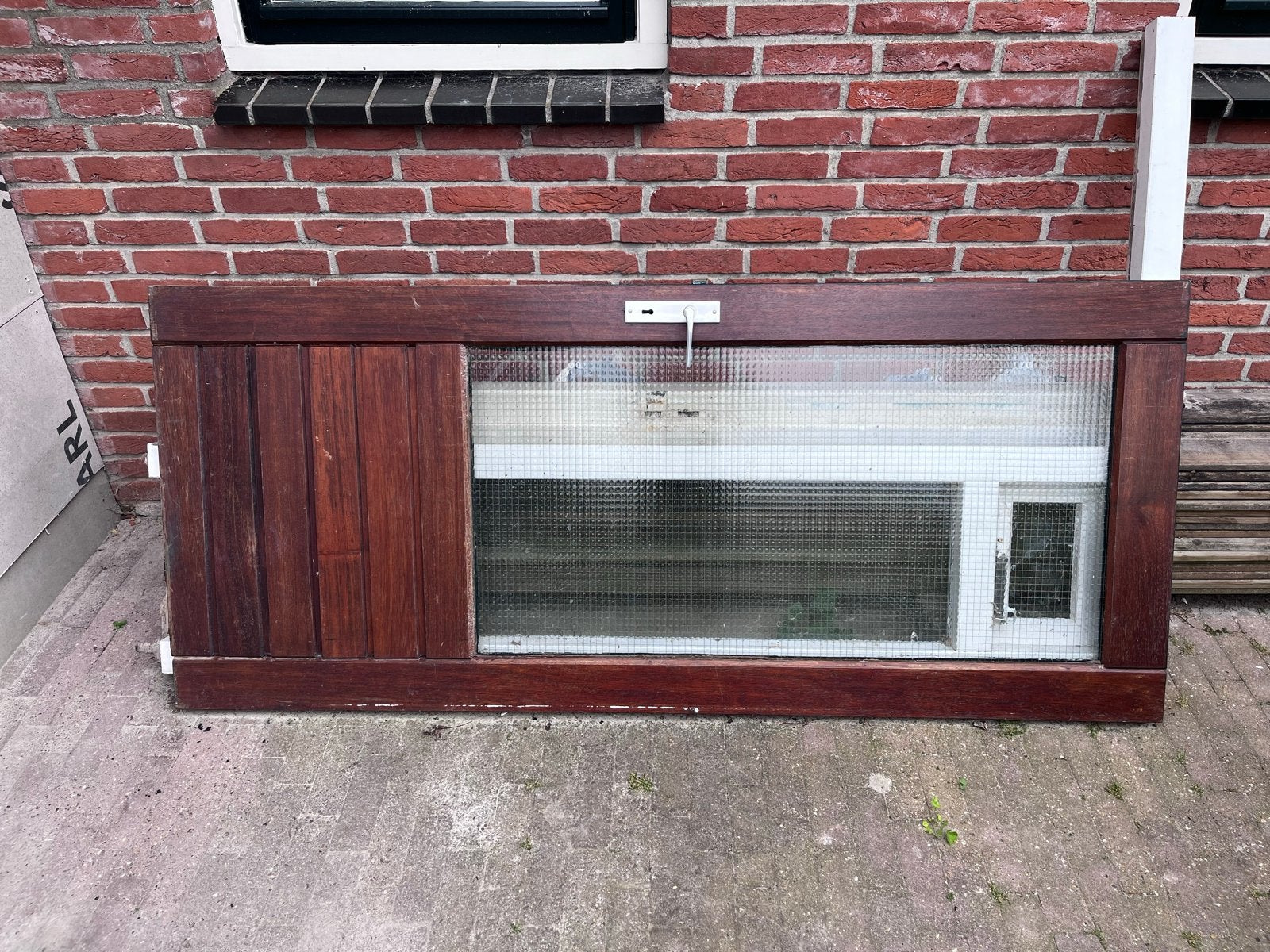Gratis af te halen schuurdeur, Ophalen, Gebruikt, 200 tot 215 cm, Glas