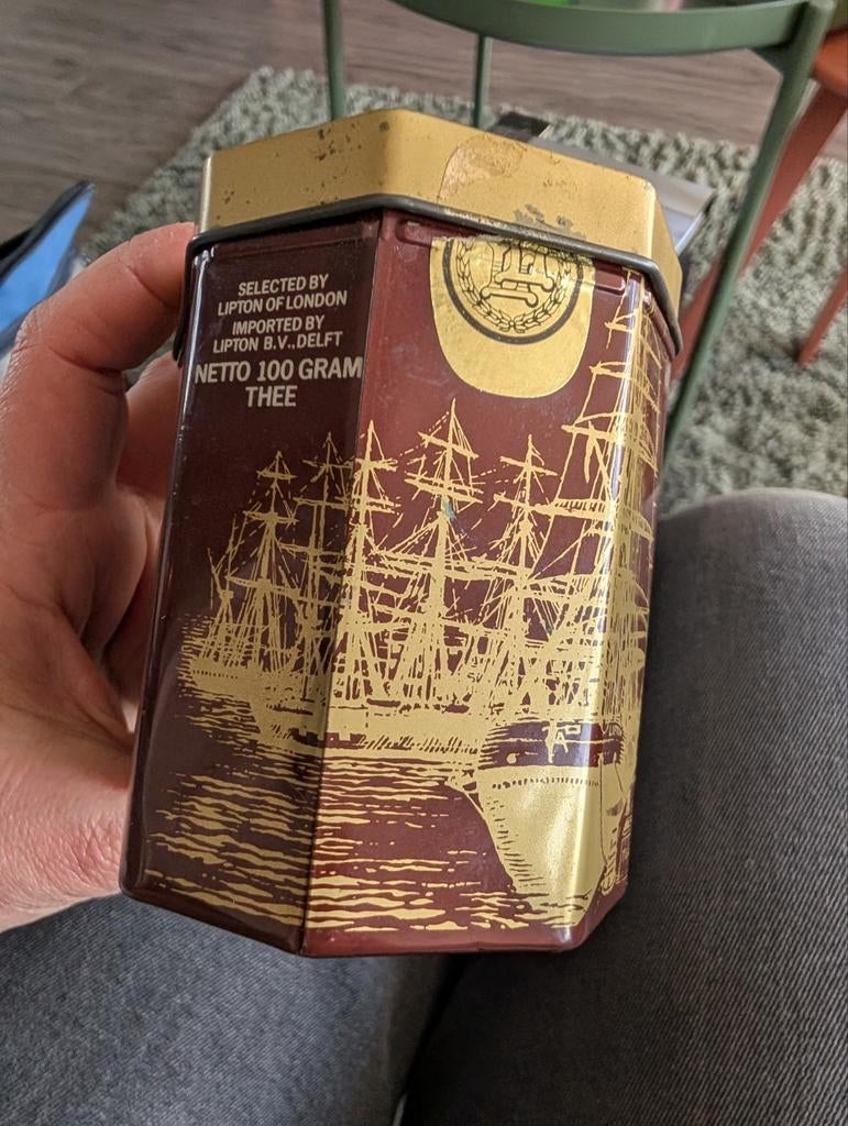 Lipton of London thee blikje, Ophalen of Verzenden, Gebruikt, Thee, Overige merken