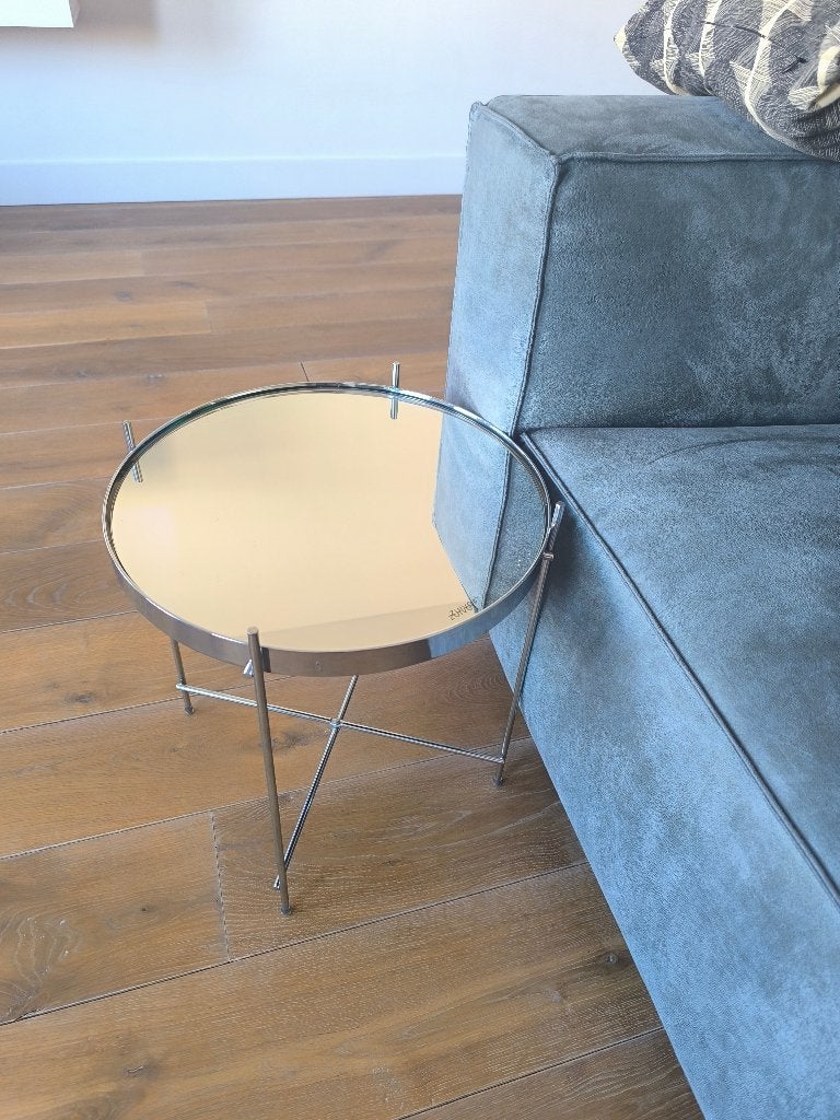 bijzettafel Spiegelglas rond te koop, Minder dan 55 cm, Rond, Stylish, Ophalen