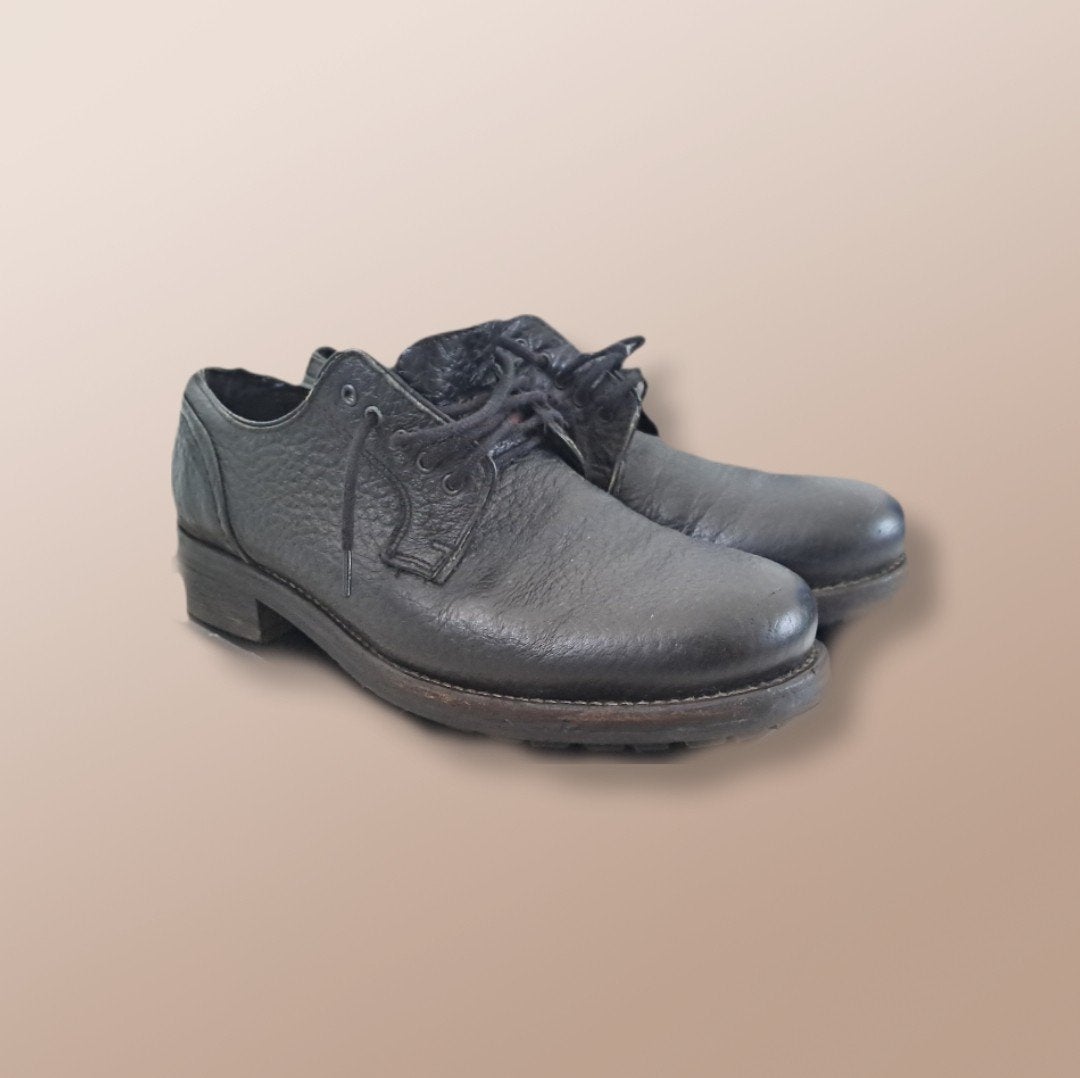 Goosecraft zwarte leren veterschoenen, maat 39, Ophalen of Verzenden