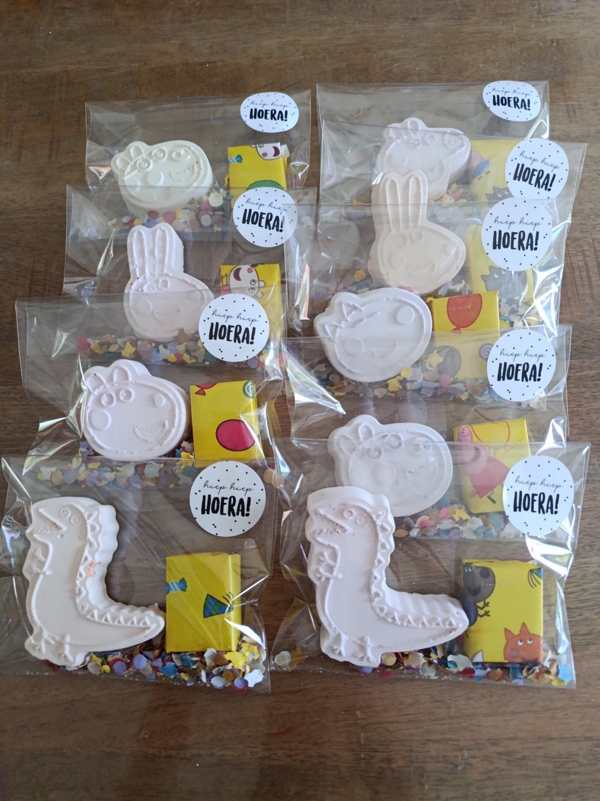 Peppa pig figuren stoepkrijt traktatie, Traktatie, Traktatie, Verjaardag, Nieuw