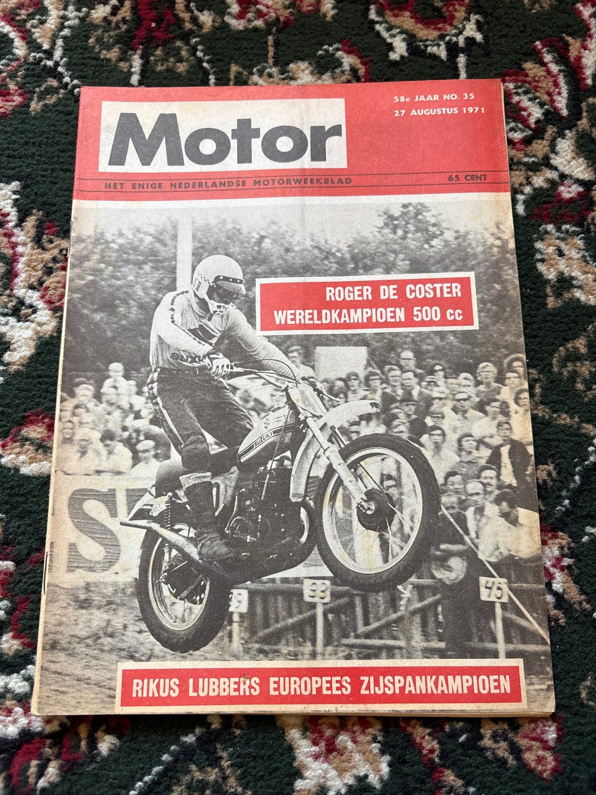 Motorweekblad 27 augustus 1971 - Roger De Coster, Boeken, Motoren, Ophalen of Verzenden, Gelezen, Algemeen