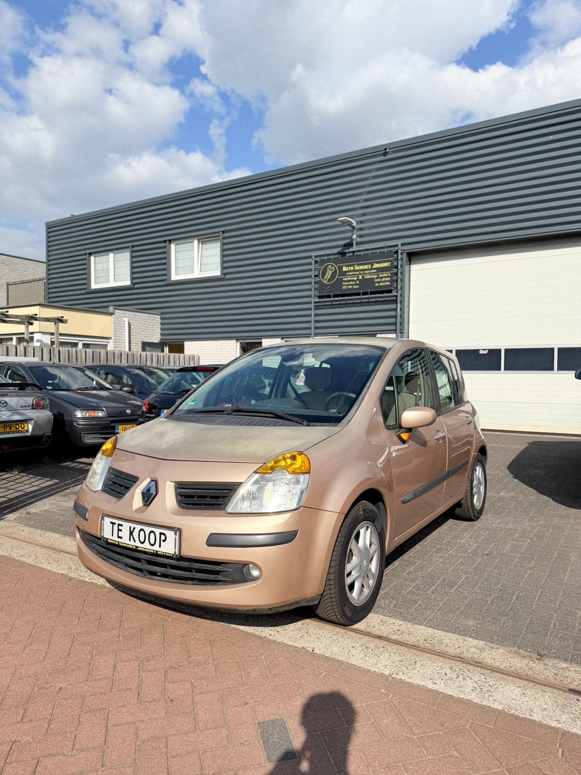 Renault Modus 1.6 16V AUT STOELVERWARMING 2005, Auto's, Beige, 4 cilinders, Bruin, 1180 kg