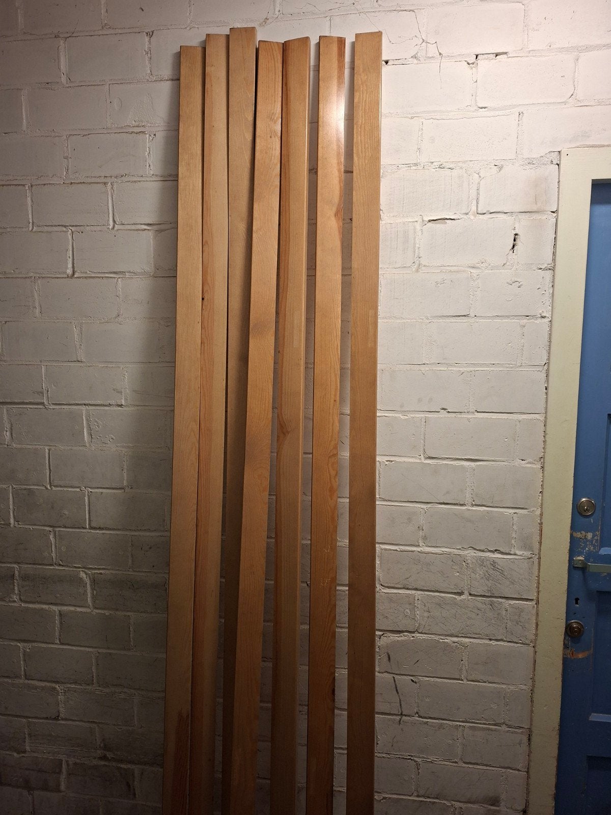 7 nieuwe overzetplinten grenen, naturel gelakt (240x6,3x2cm), Ophalen, Overige materialen, Nieuw, 200 tot 250 cm