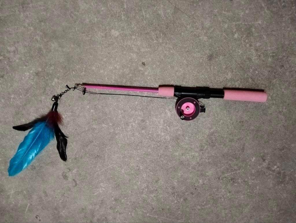 Interactie voor katten Roze Vishengel, Ophalen, Nieuw