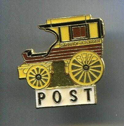 Postkoets koper PIN ( BLAD0_058 ), Verzamelen, Verzenden, Zo goed als nieuw, Transport, Speldje of Pin