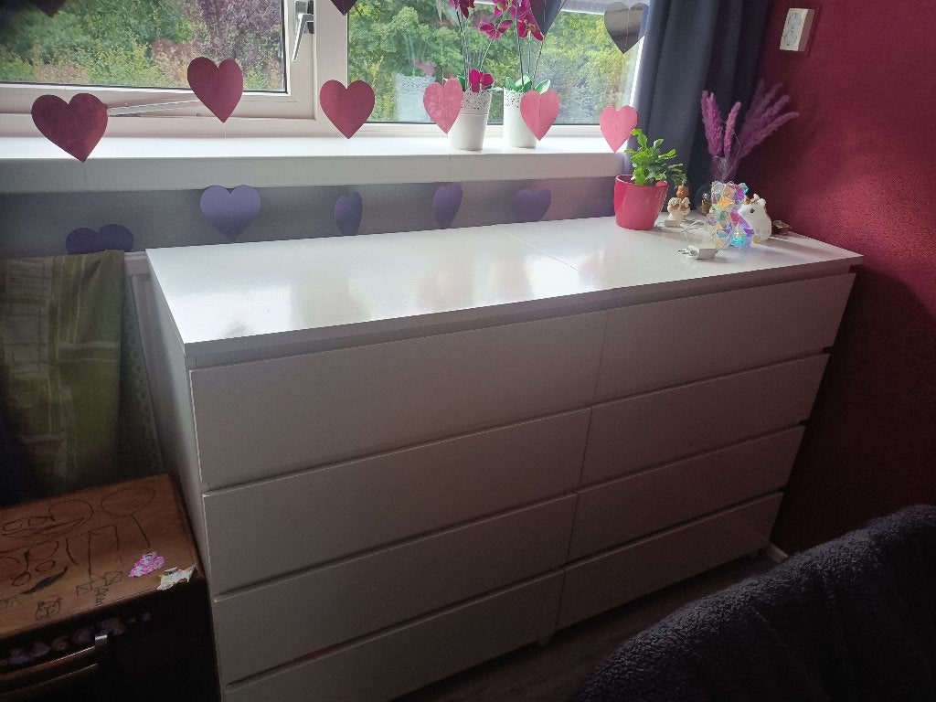 Malm lade kast wit, Ophalen, Zo goed als nieuw
