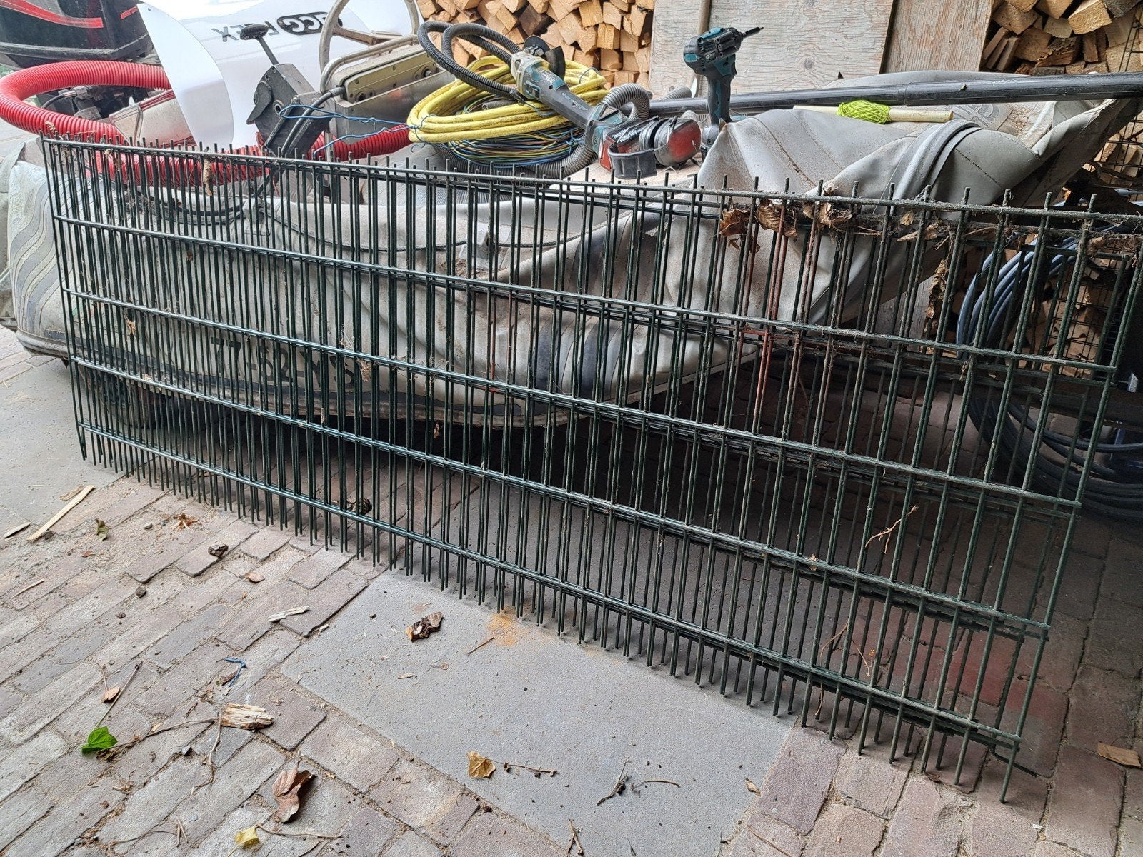 Hekwerk groen, Tuin en Terras, Ophalen of Verzenden, IJzer