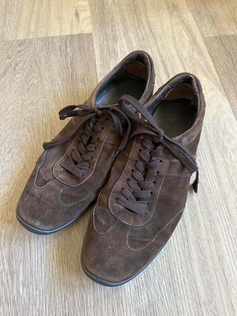 Tod's suède loafers maat 9 - Bruin, Ophalen of Verzenden, Gedragen, Bruin, Loafers