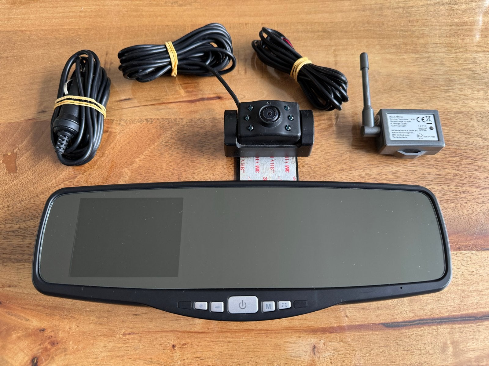 Pro-User Slimme Achteruitrijspiegel + Camera set – compleet, Auto diversen, Achteruitrijcamera's, Zo goed als nieuw, Draadloos