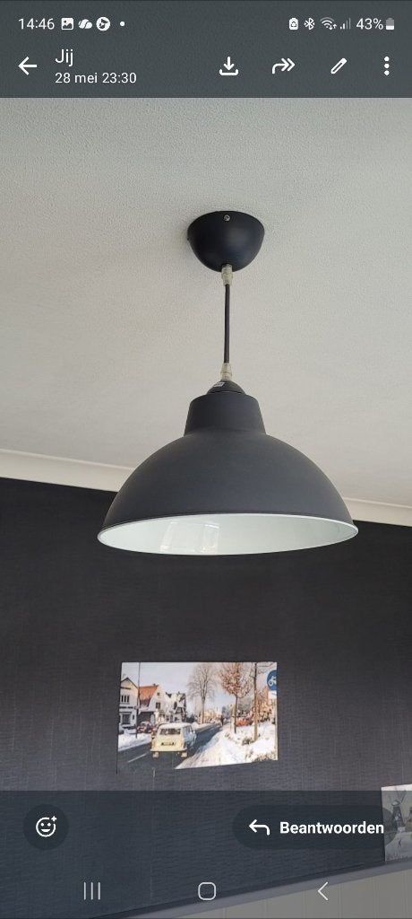 Leuke hanglamp voor jongenskamer, Ophalen of Verzenden, Zo goed als nieuw, Metaal