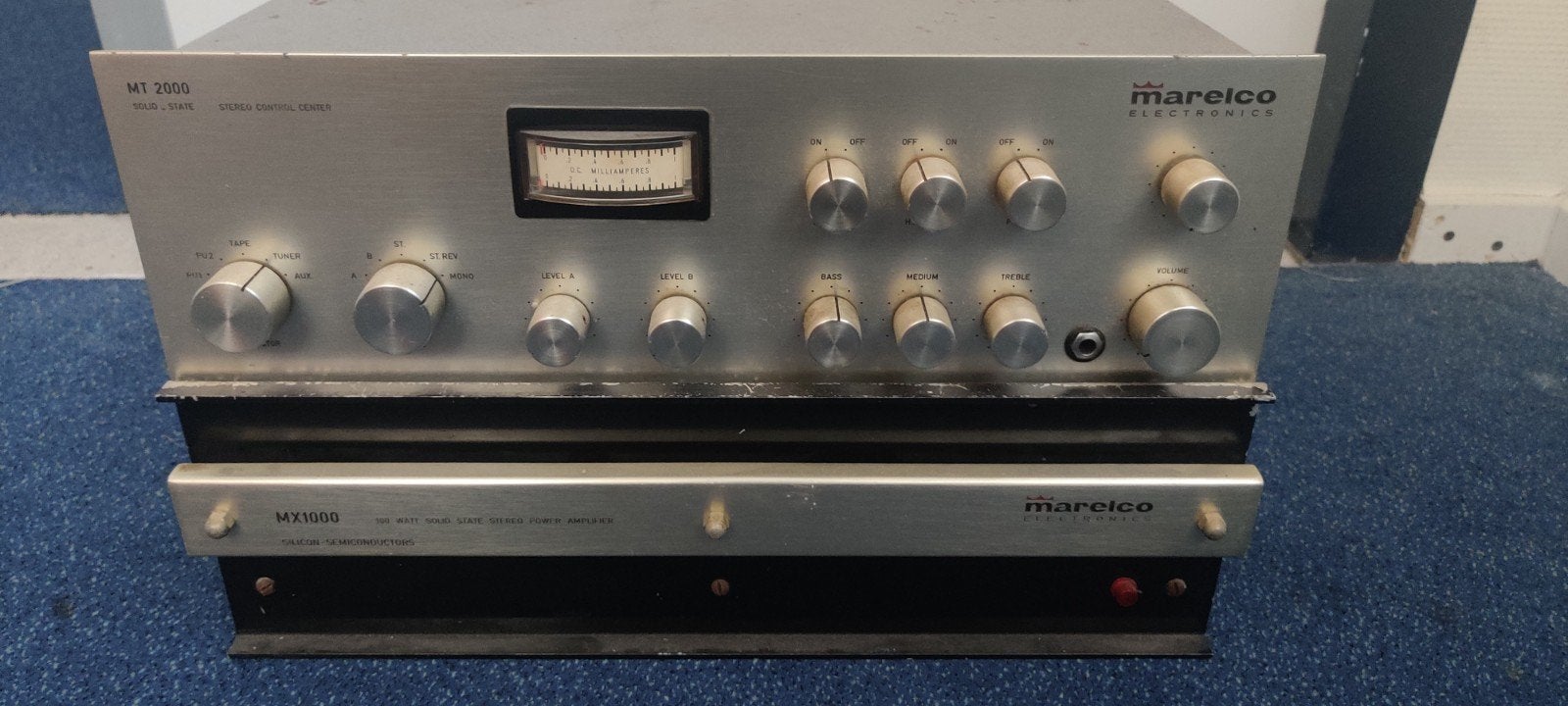 Marelco voor en eind verster, Audio, Tv en Foto, Buizenversterkers, Ophalen, Versterker