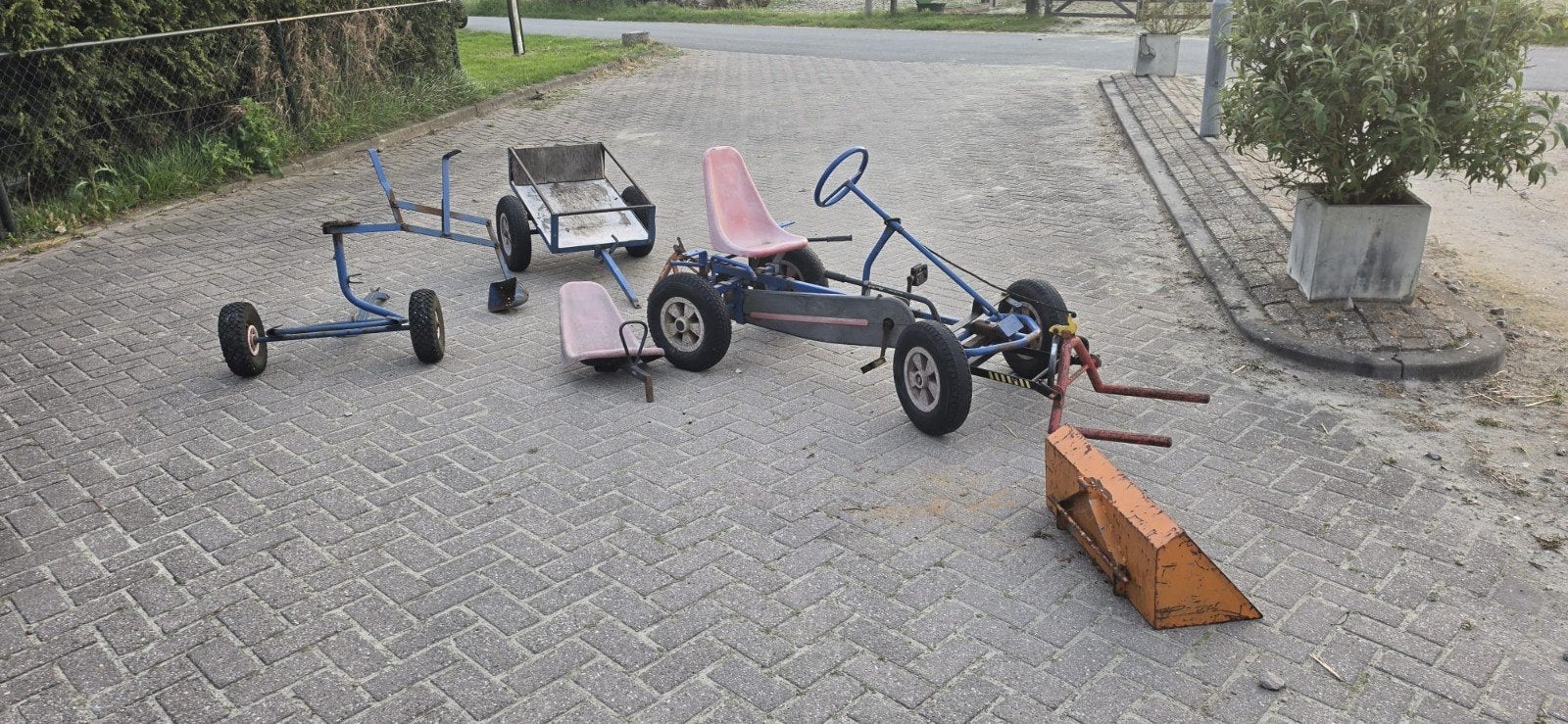 Grote skelter met aanhanger en meer, Ophalen, Gebruikt, Overige merken, Duozit